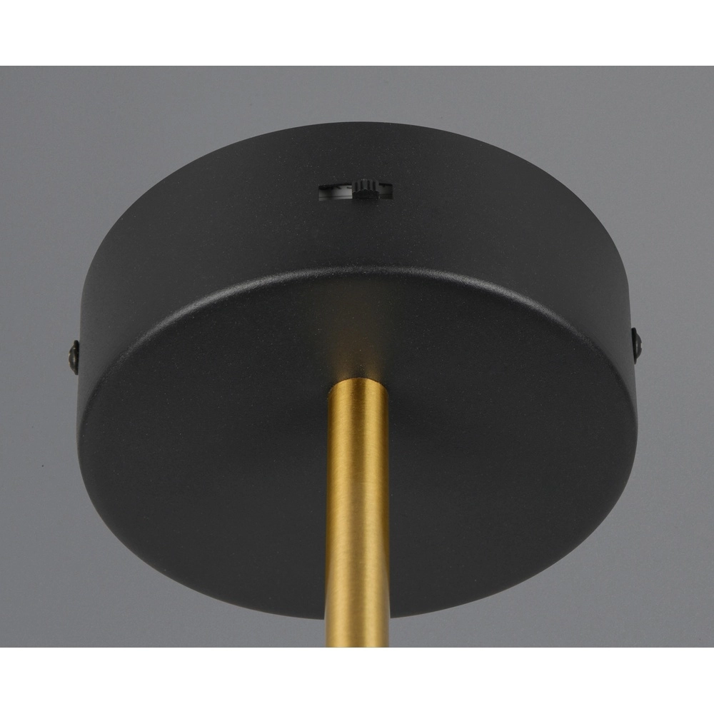 Modern wall lamp Keaton black with gold Trio 4017807655742