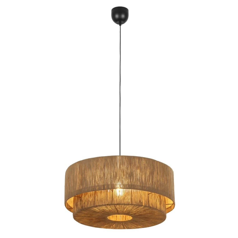 Rope Pendant Light Smilla Ø 60cm Trio 4017807628265