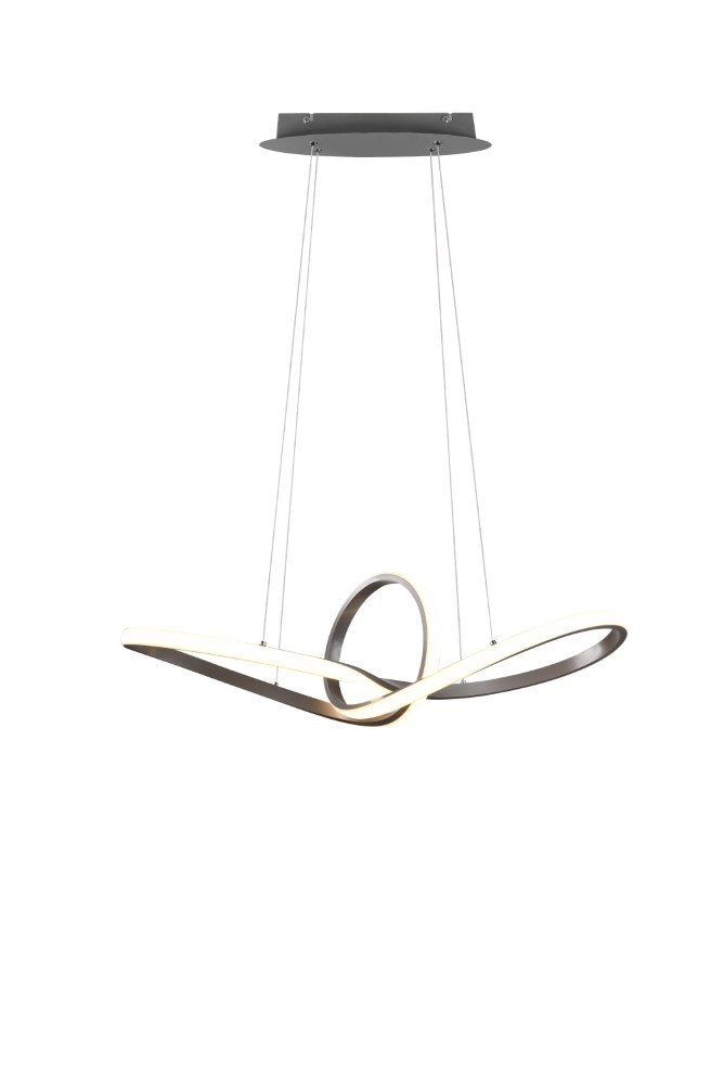 Pendant lamp Sansa gray Trio 4017807488692