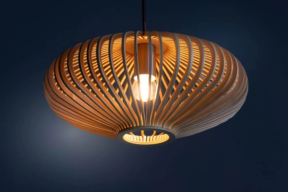 Wooden ceiling lamp Tess Ø 30cm ETH 8720195305385