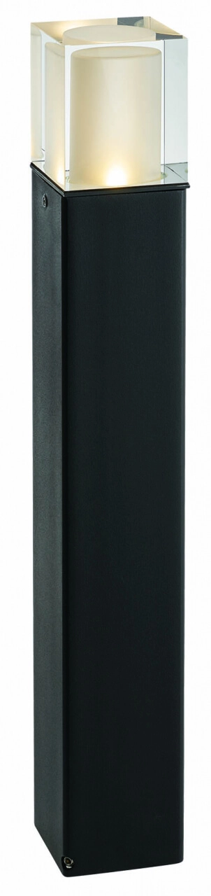 Black patio lamp Arendal 64cm with LED