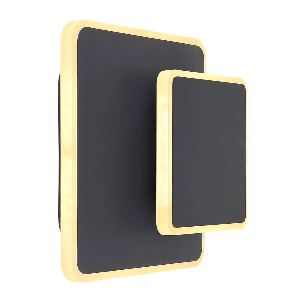Wall lamp square Many black