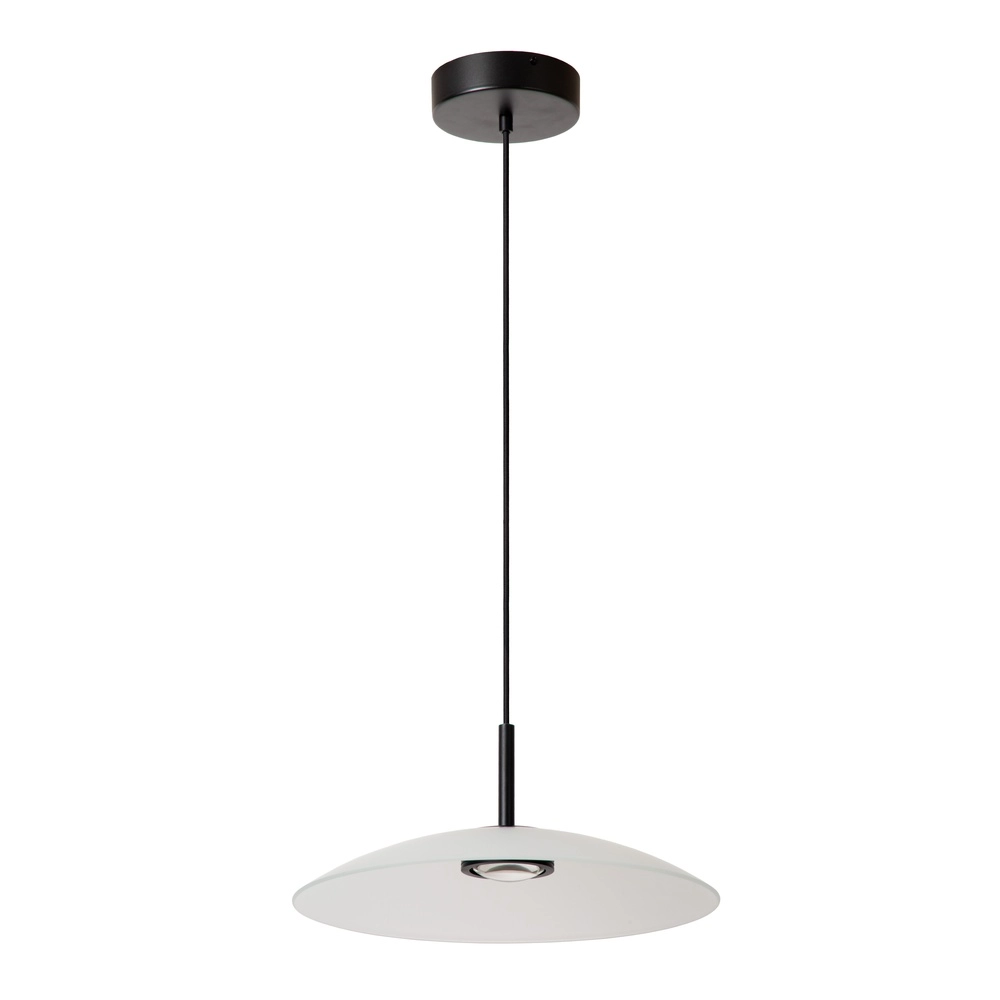 Sleek pendant lamp Menga Ø 40cm white glass Premium by Lucide 5411212251183