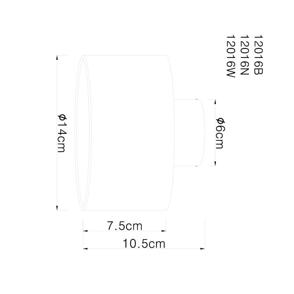 Ceiling lamp Jenny black Ø 14cm Globo 9007371408146