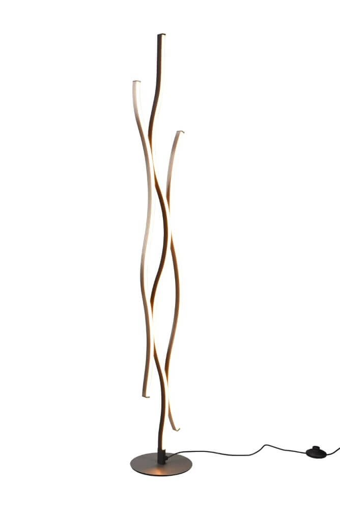 Floor lamp Blaze black with metal Trio 4017807540413