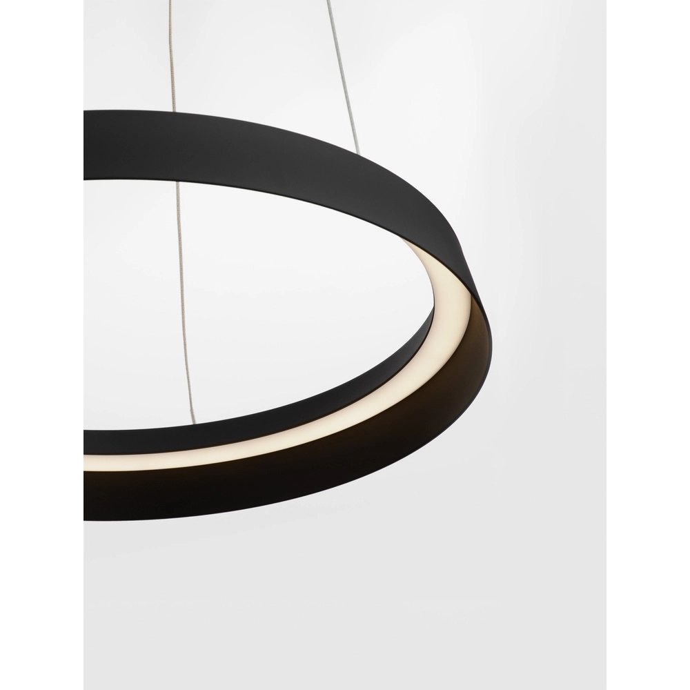 Design pendant lamp Ormi Ø 45cm black Lyora 5212017448804