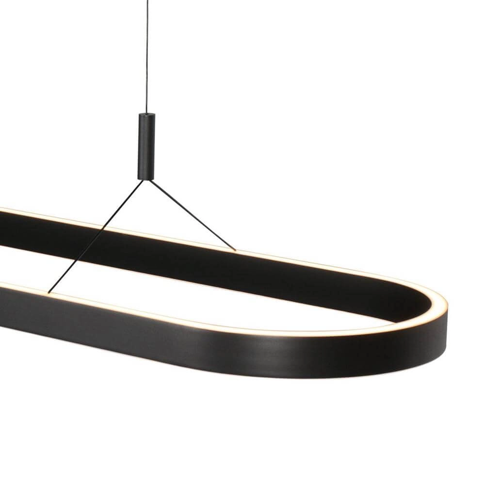 Modern pendant lamp Mykty Black oval Steinhauer 8712746178227