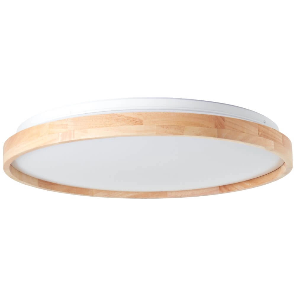 Ceiling lamp Alson Ø 49.5cm white with wood Brilliant 4004353411274