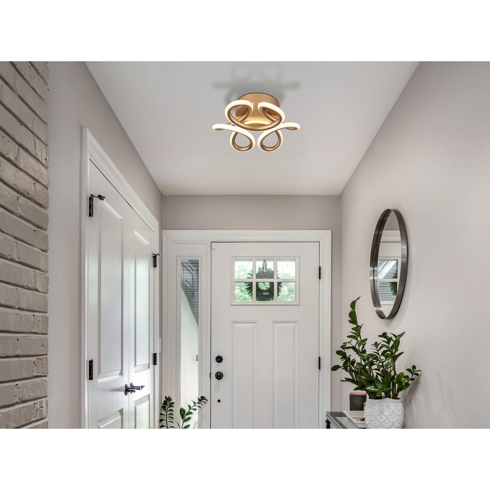 Champagne ceiling lamp Melisand Unique Globo 9007371509348