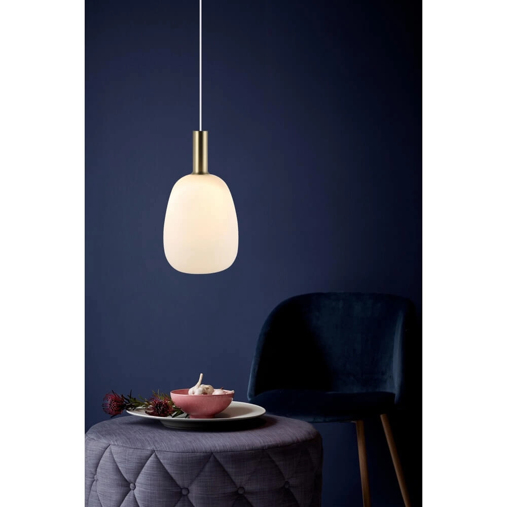 Glass pendant lamp Alton Ø 23cm white Nordlux 5701581413788