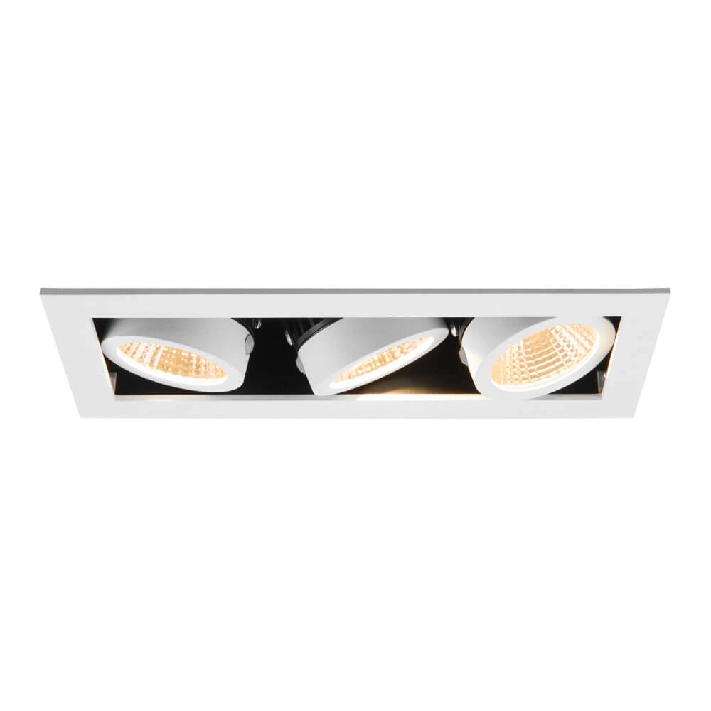 Square LED recessed spotlight Kadux Triple 3x Led - white - 3000K SLV 4024163278836