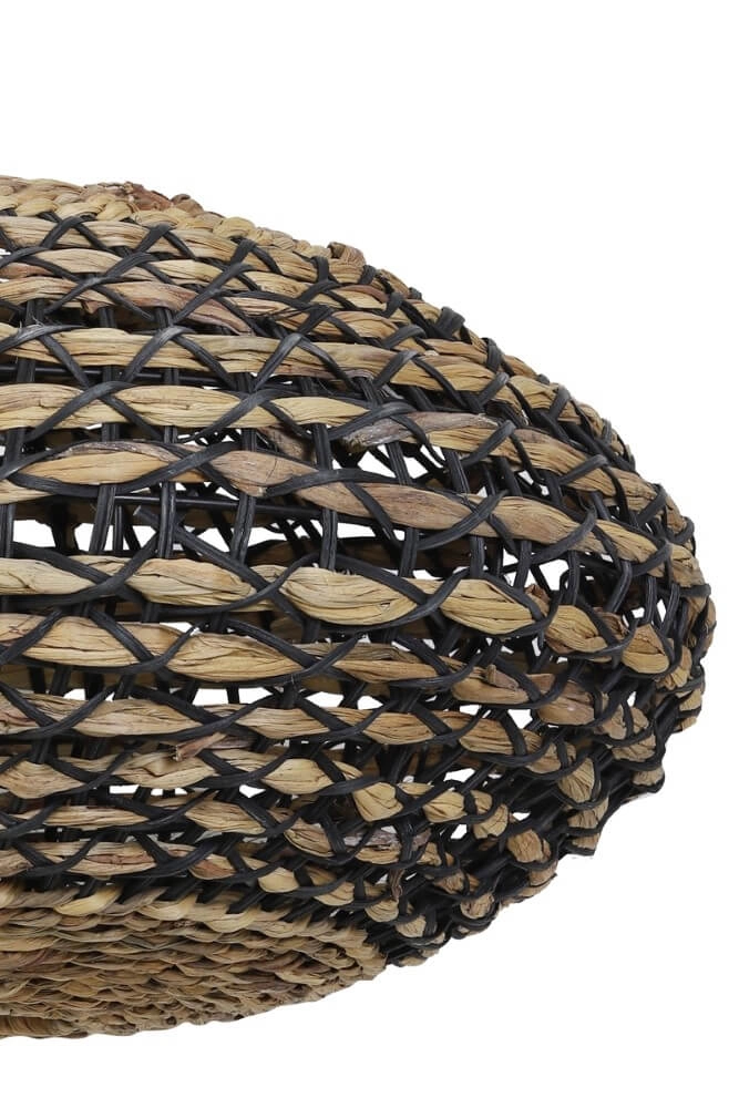 Braided pendant lamp Tripoli with black Ø 60cm Light & Living 8717807301651