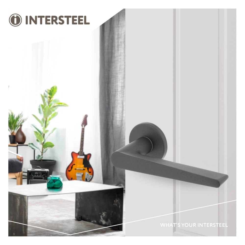 Design door handle Tiga anthracite Intersteel 8714186550854