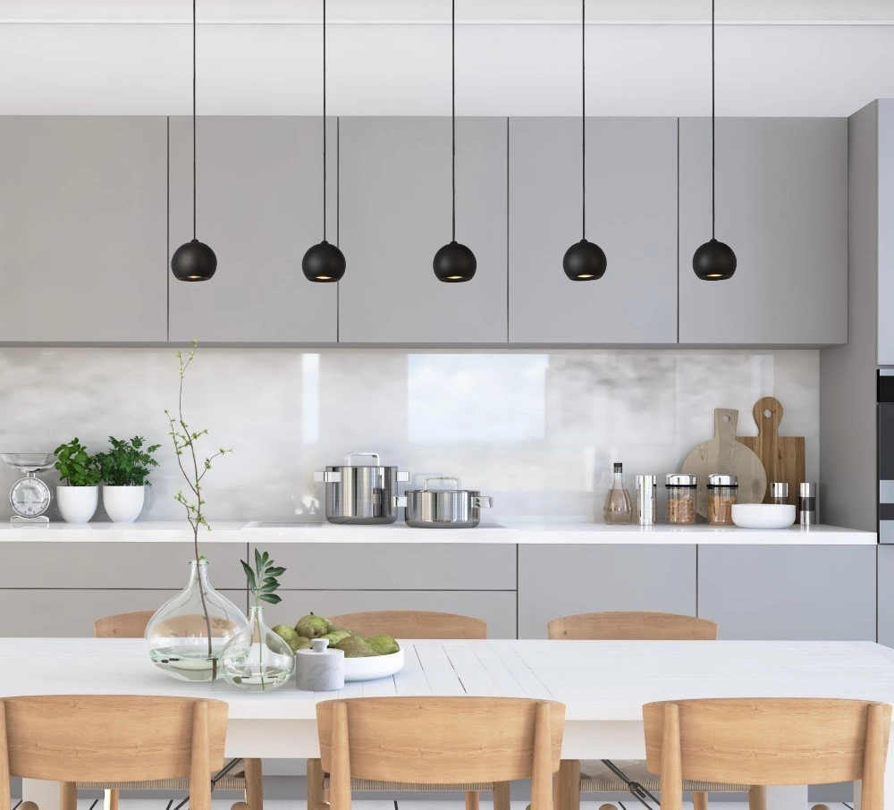 5-light pendant lamp Eindhoven Searchlight 5053423174969