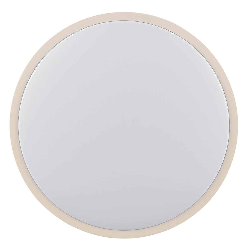 Ceiling light Solistra sand brown with white Ø 34,5cm