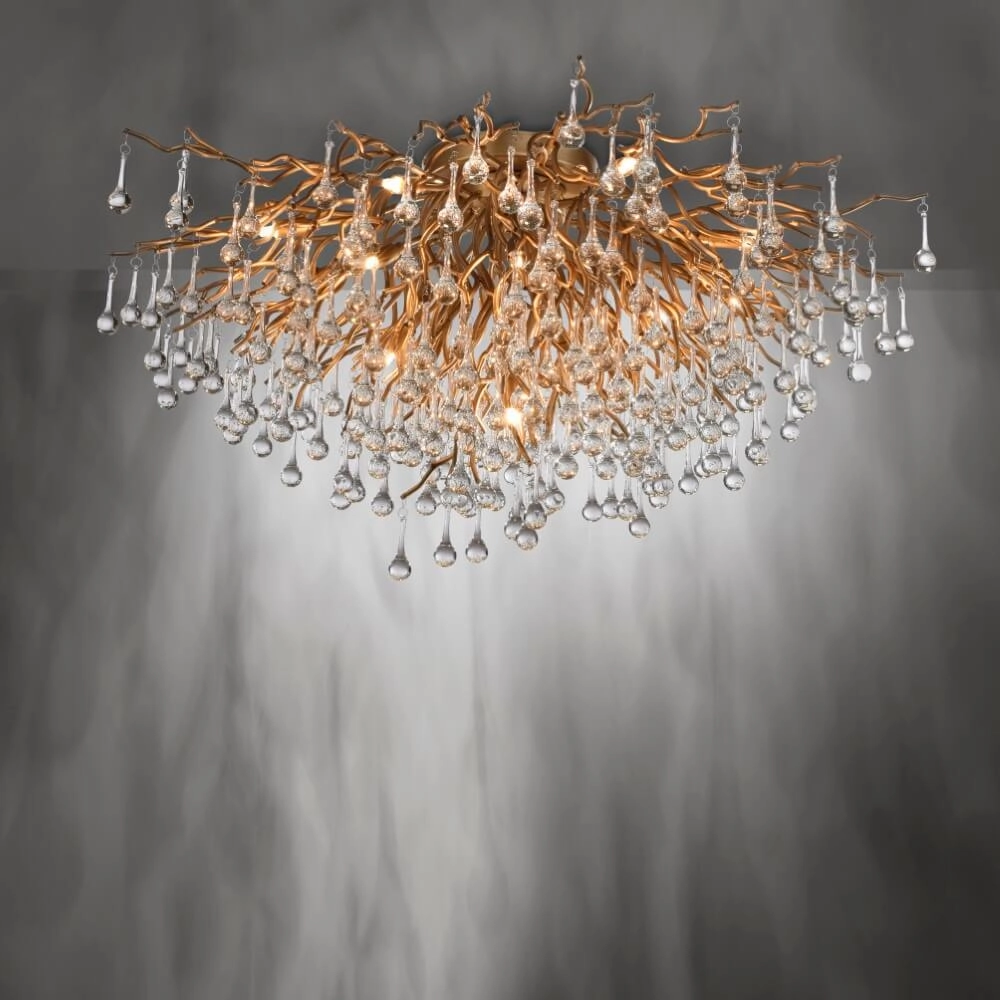 Chandelier Icicle brass 100cm Paul Neuhaus 4012248352106