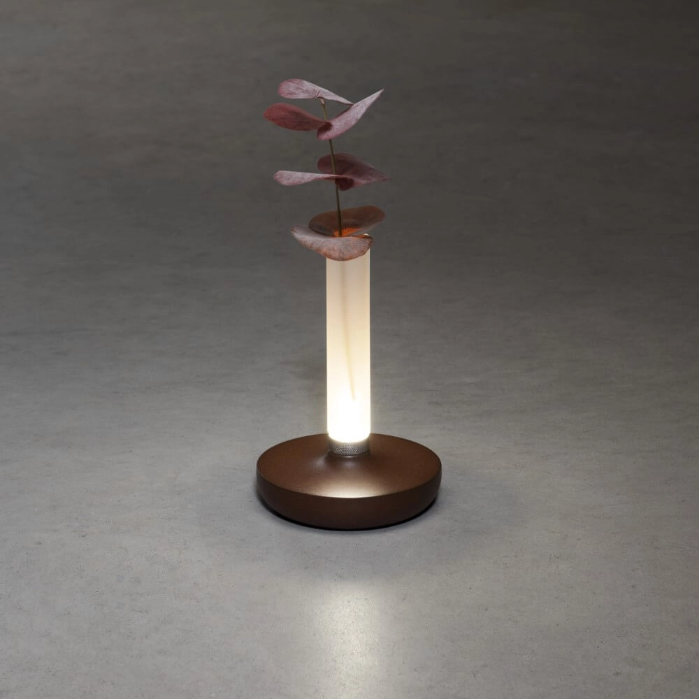 Rechargeable table lamp Biarritz rust brown KonstSmide 7318308279732