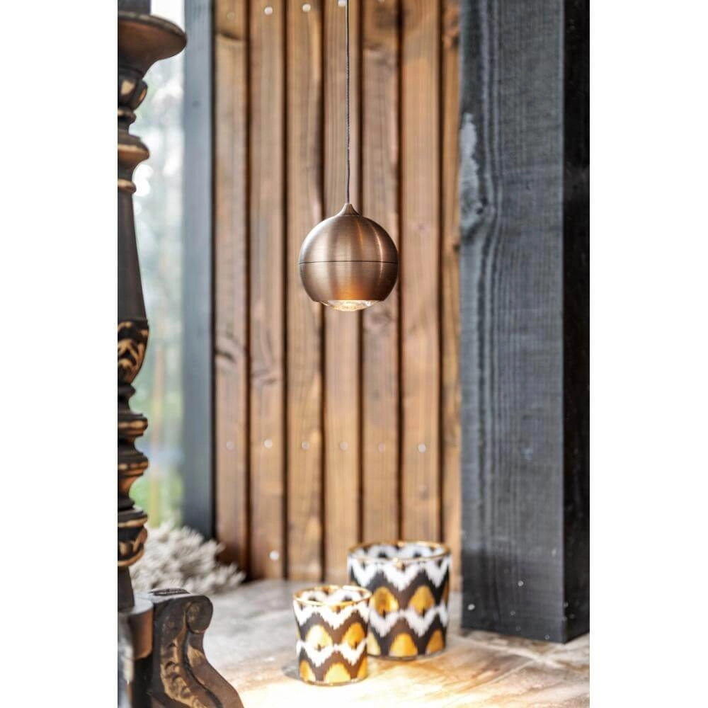Pendant lamp bulb Miami bronze Ø 10cm Artdelight 8720701102125
