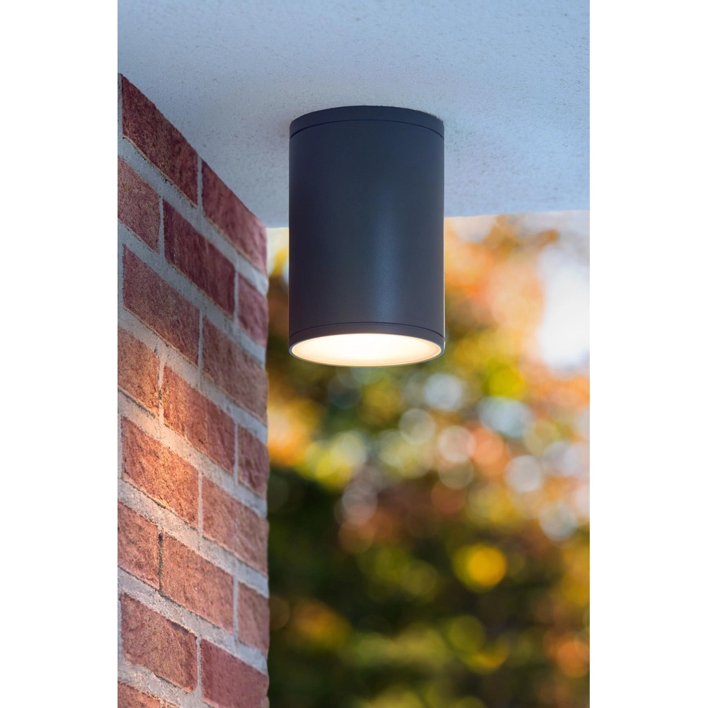 Ceiling spotlight Tubix IP54 black Lucide 5411212271204
