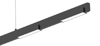 LED office hanging lamp Bloc black Steinhauer 8712746148251