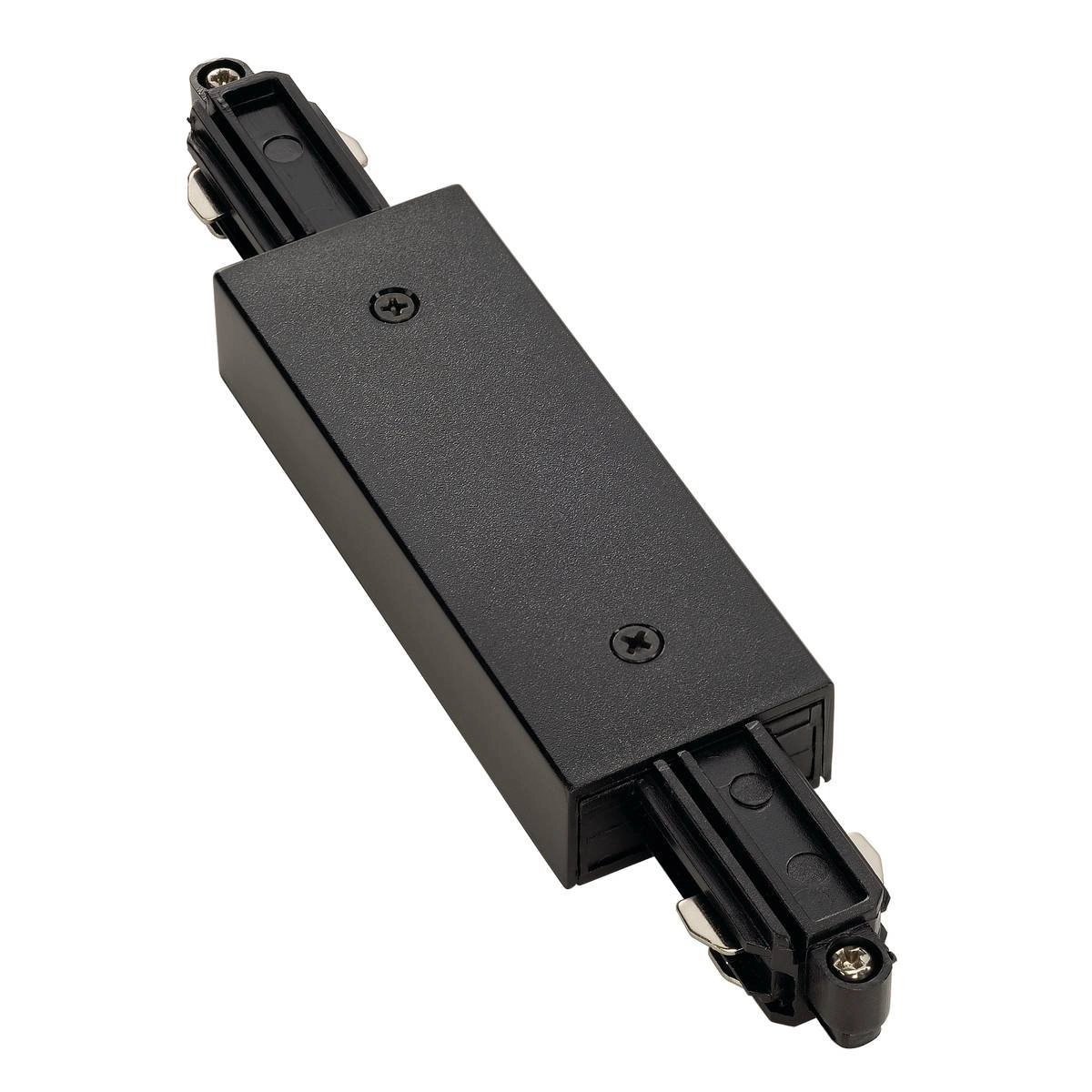Black Connector 1-Fase electrical longitudinal connector with power supply option