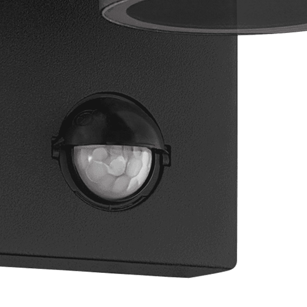 Black wall spotlight Riga 5 with sensor Eglo 9002759995713