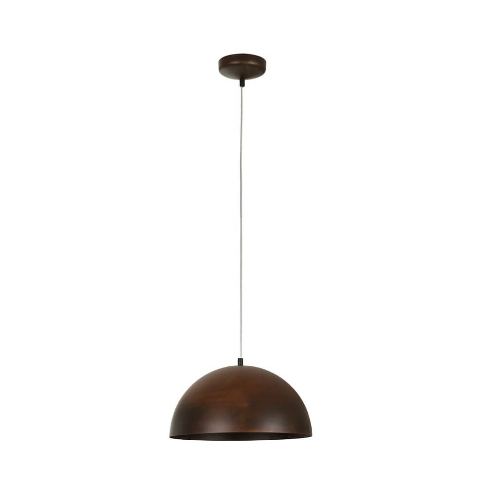 Rusty hanging lamp Hemisphere Rust S Ø 34cm Lyora 5903139636797