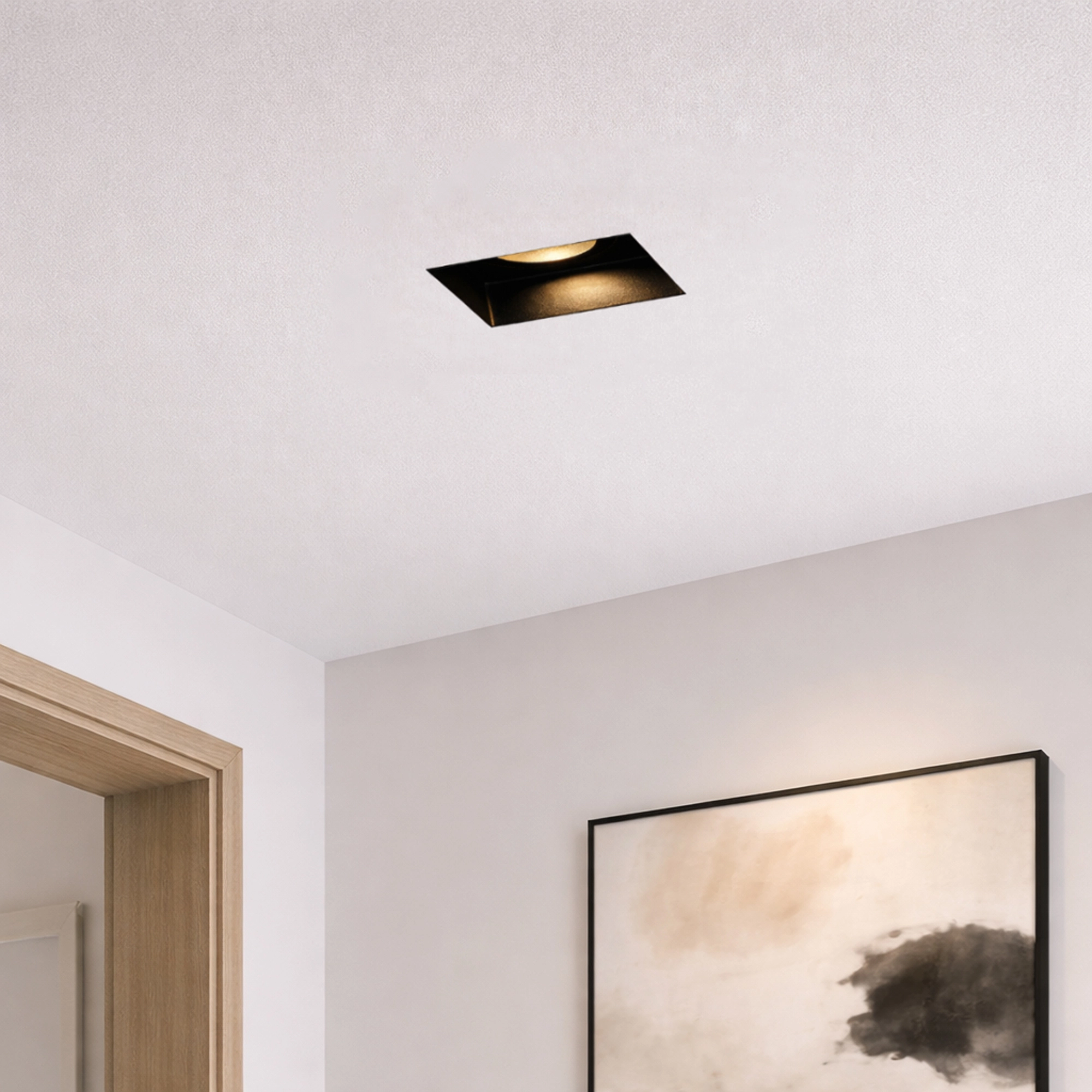 Recessed spotlight Zelda Square Black Lyora 5053423316154