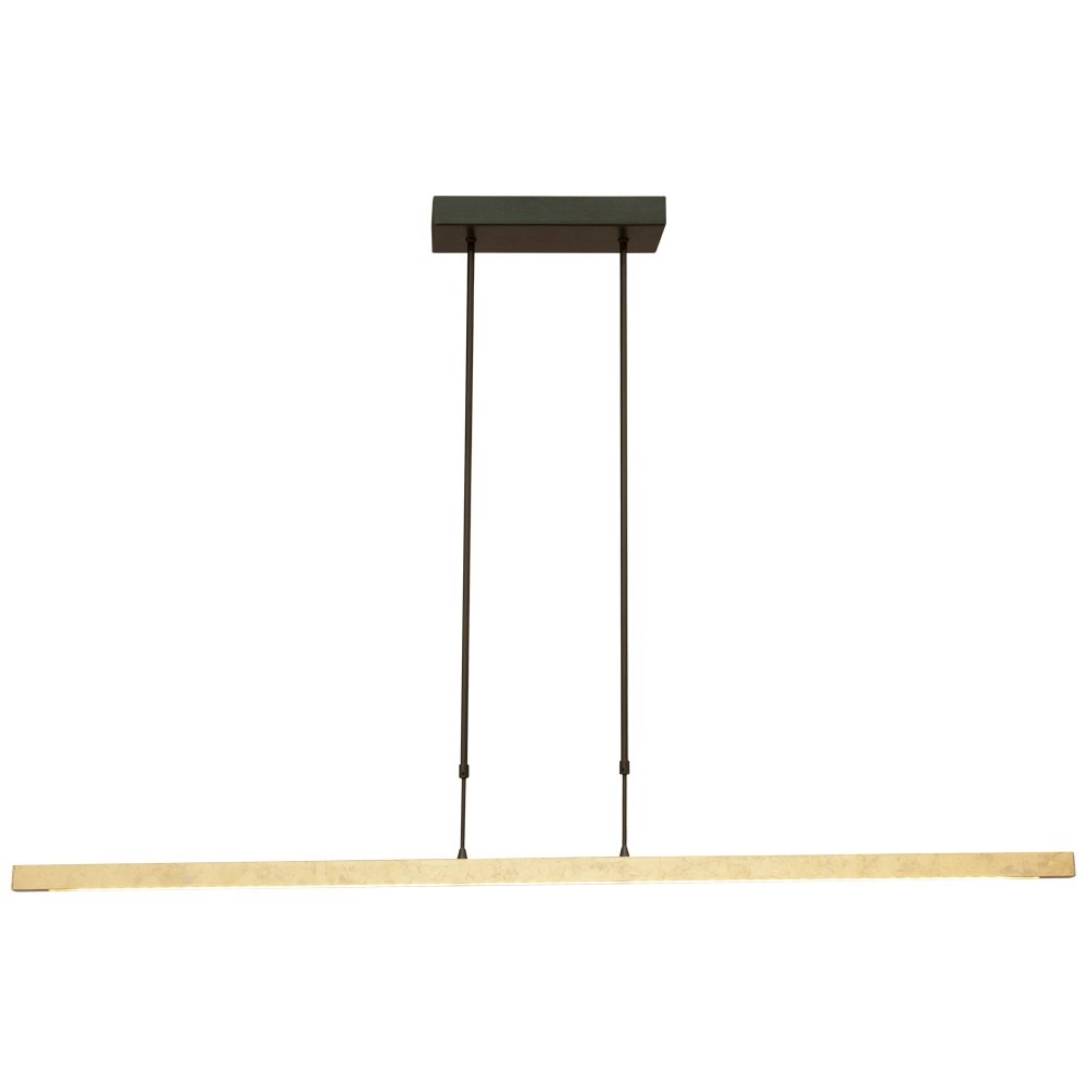 Black hanging lamp Real 3 with gold 130cm