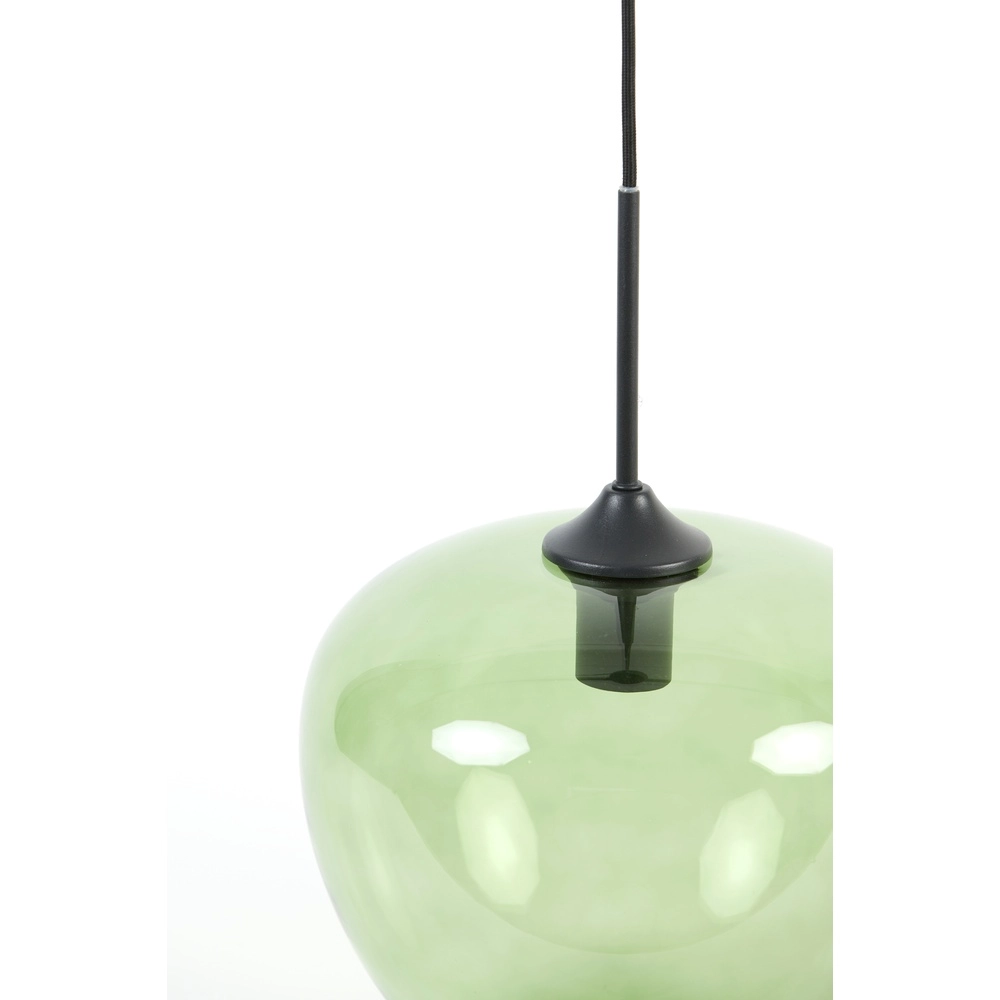 Glass pendant lamp Mayson Ø 30cm - green glass Light & Living 8717807614195