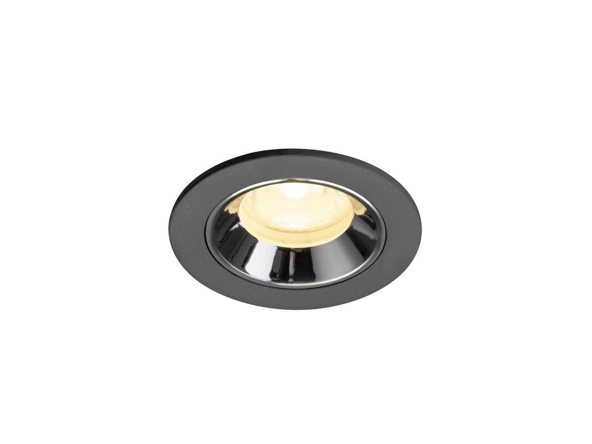 Recessed spotlight Numinos XS black/chrome 3000K - 40deg