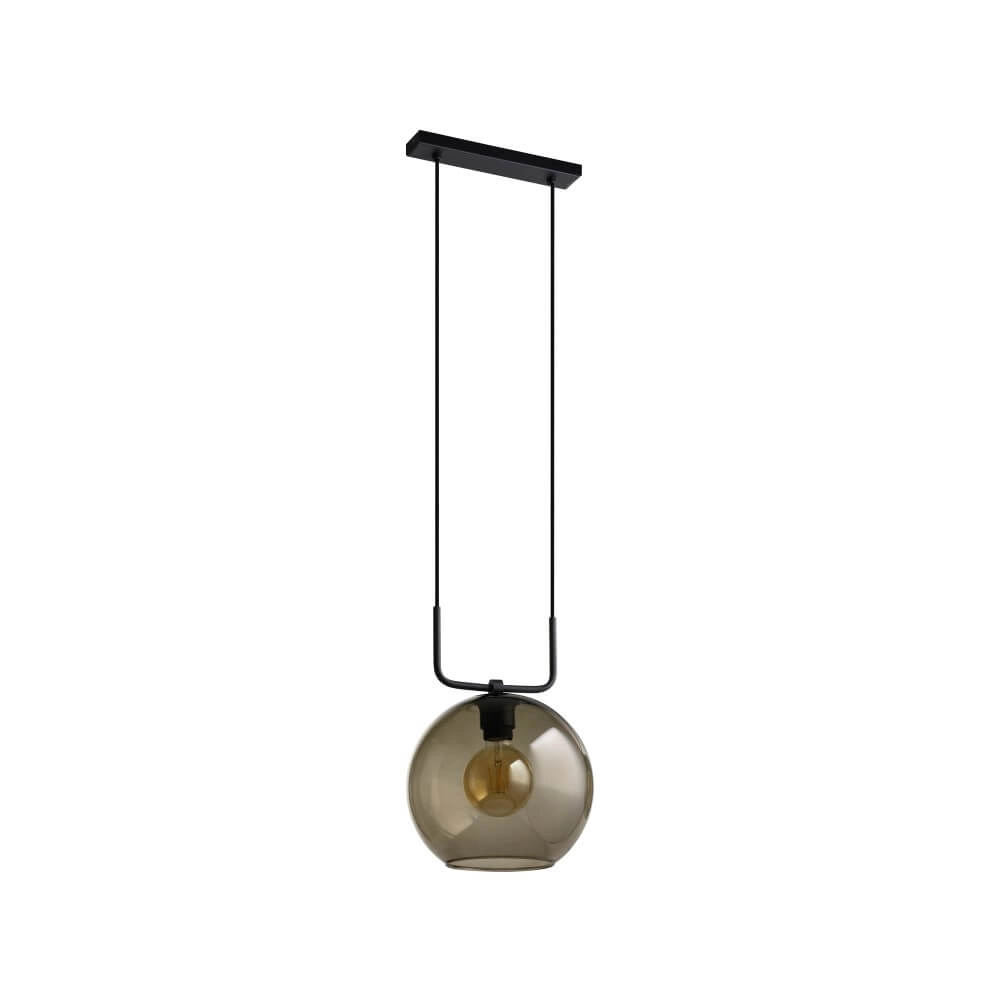 Hanging lamp Monaco with smoke glass Lyora 5903139936491