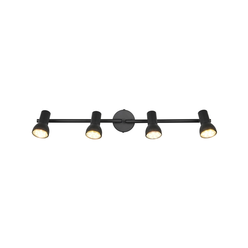 Ceiling lamp Cantar black 4-lights Trio 4017807615944