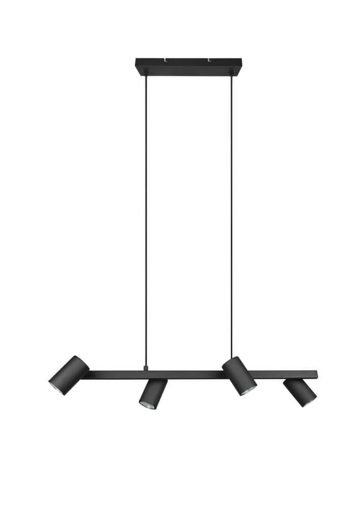 Hanging lamp Marley 4x GU10 Black Trio 4017807523515