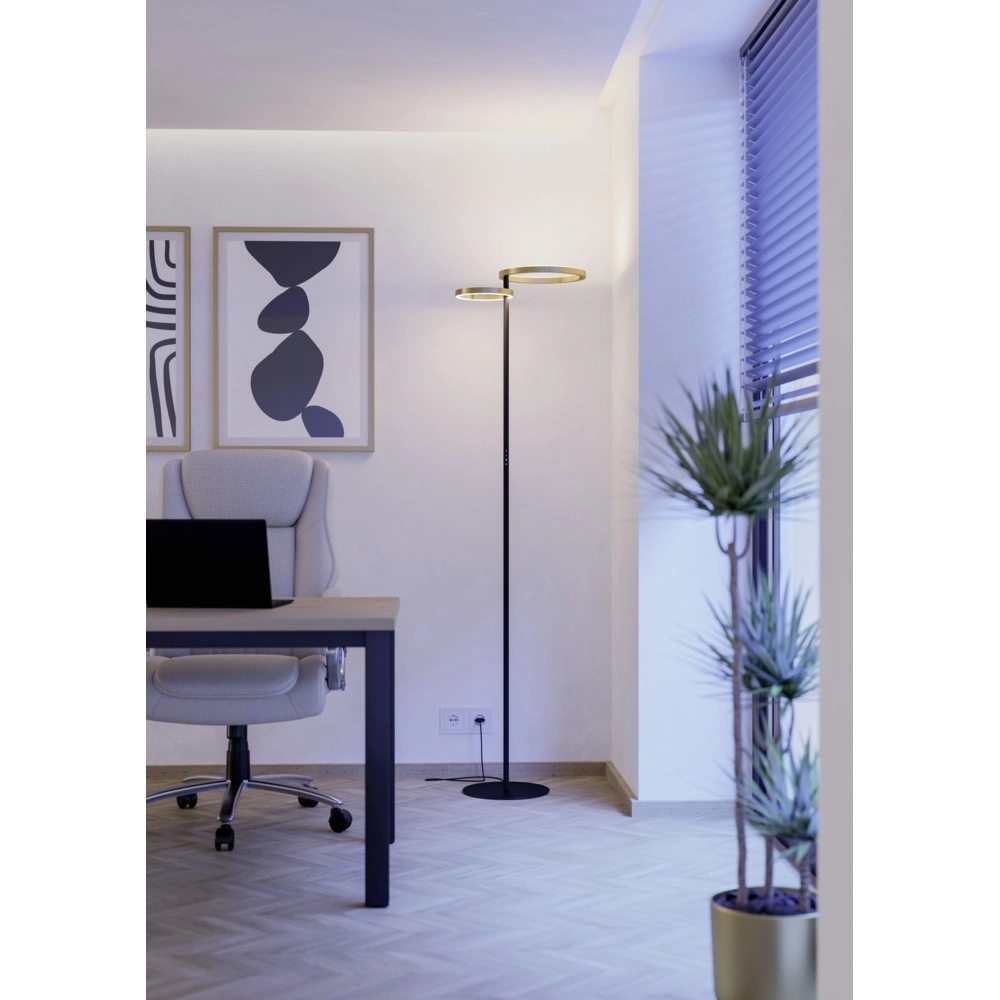 Design floor lamp Castelpoto 1 gold Eglo 9008606357321