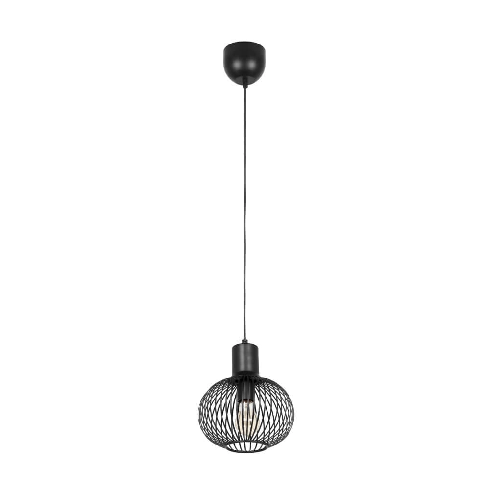 Wire pendant lamp Gila Ø 23cm - black Trio 4017807617559