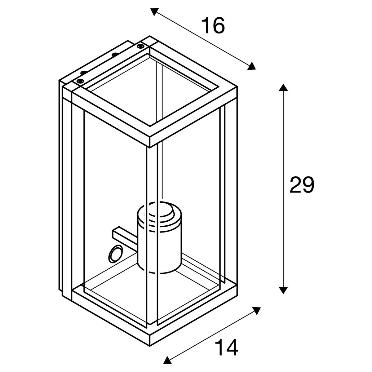 Design outdoor lamp Quadrulo with sensor SLV 4024163226752