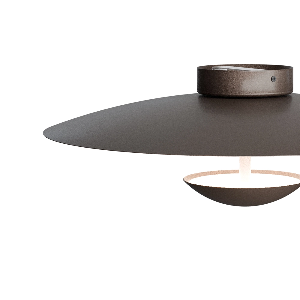 Ceiling lamp 16cm Scala Ø 45cm cocoa brown Masterlight 8718121397450
