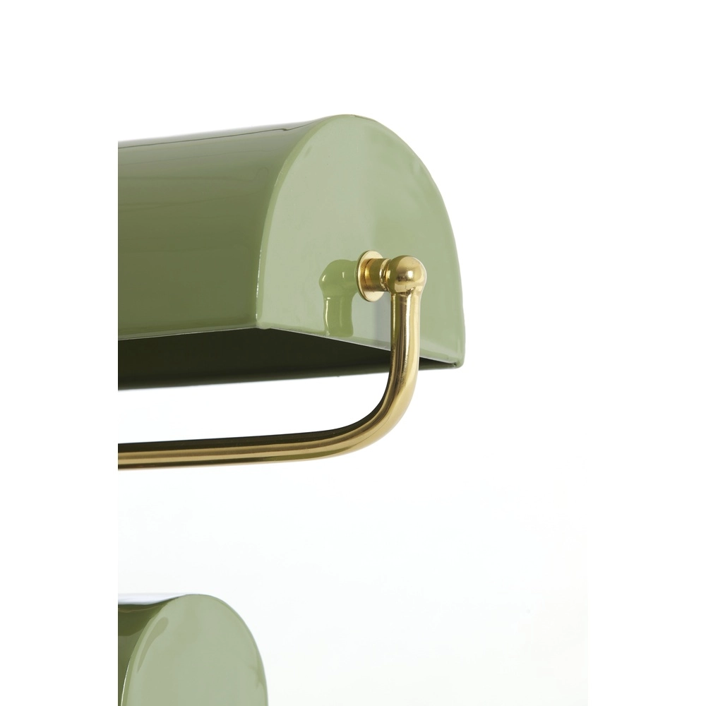 Light green desk lamp Cardona with gold - 1x E27 Light & Living 8717807816261