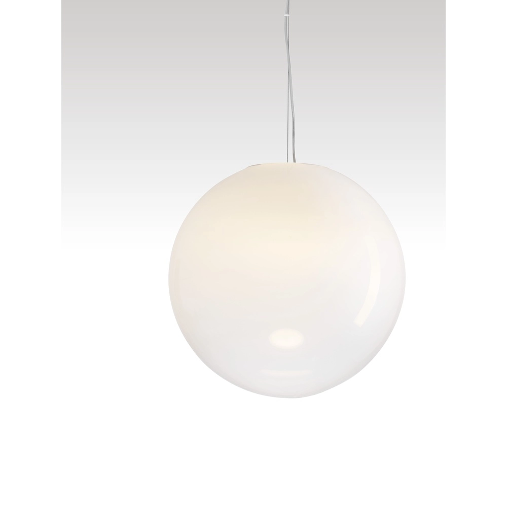White pendant lamp Bolita bulb Ø 50cm