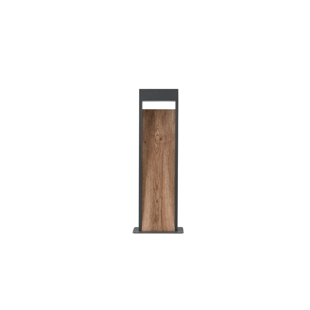 Floor lamp Salmon grey with wood 60cm Trio 4017807603729