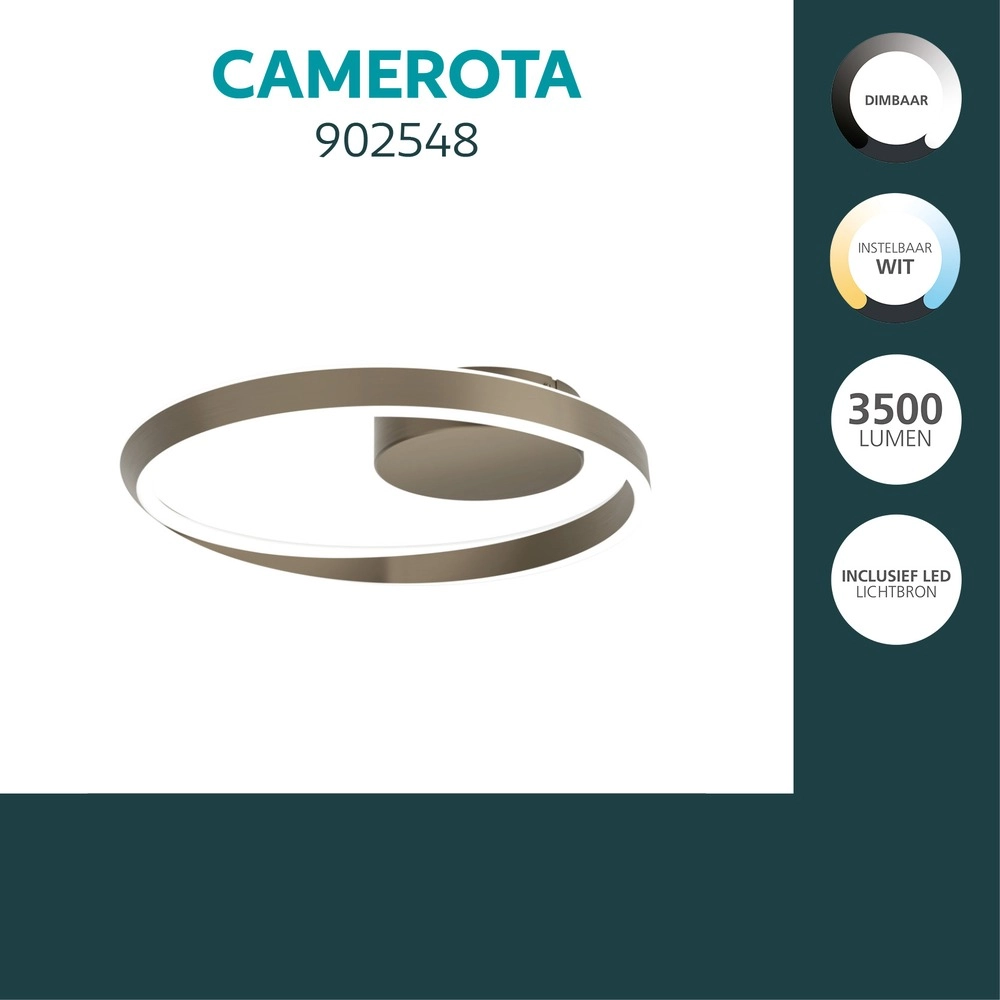 Design ceiling lamp Camerota Dark Bronze
