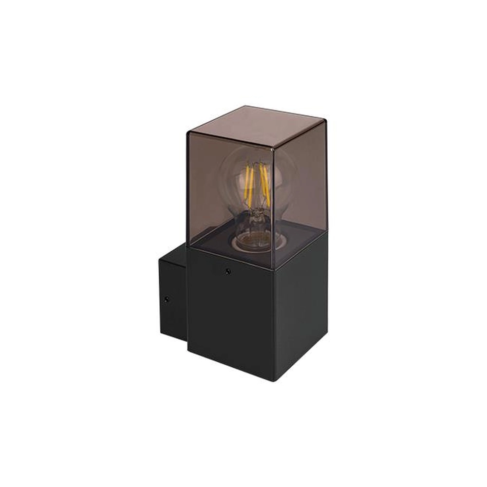 Modern wall lamp Denver black with smoke glass Lyora 5904703019640