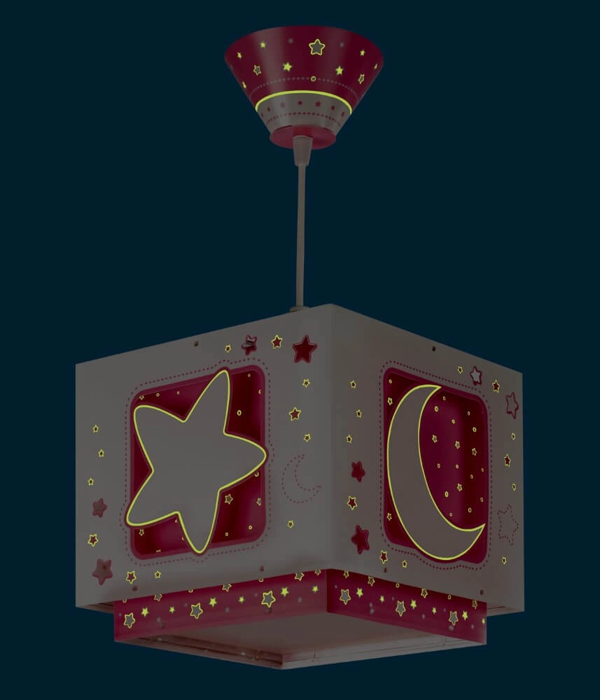 Children's room pendant lamp Moonlight pink Dalber 8420406002873