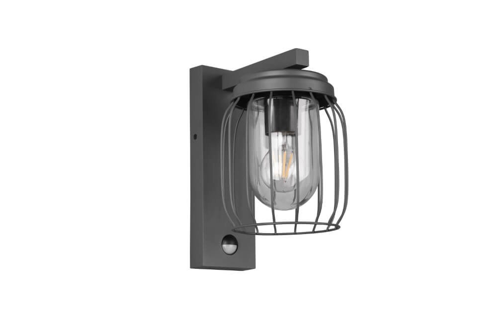 Wall lamp Tuela with motion sensor anthracite