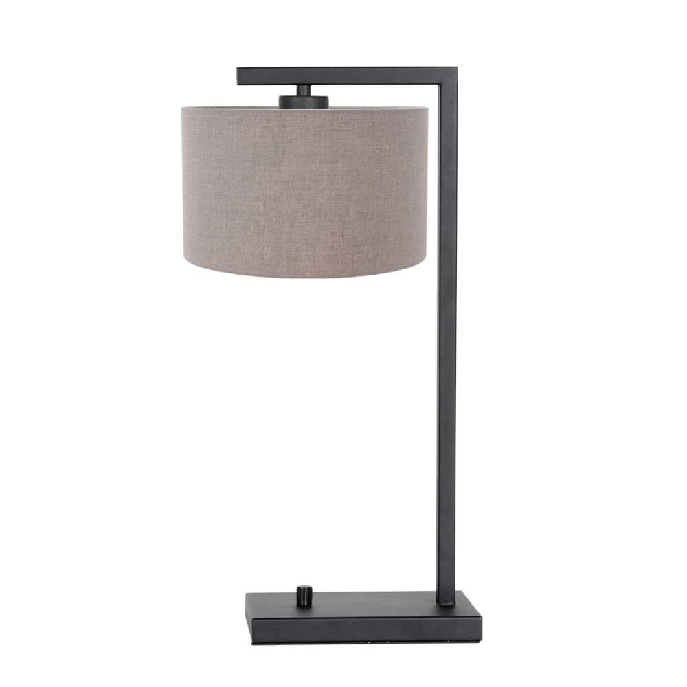 Rural table lamp Stanger black with taupe Steinhauer 8712746152067