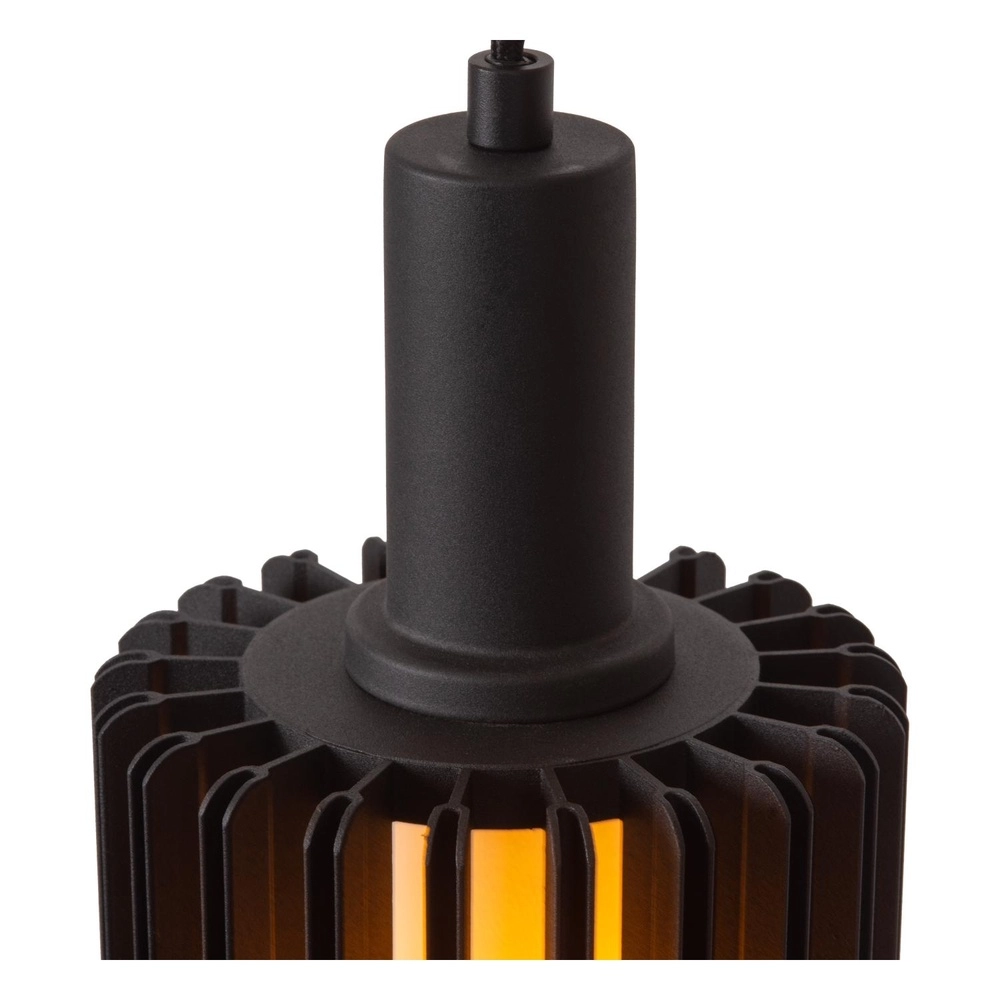 3-light pendant lamp Lambres Black Lucide 5411212452900