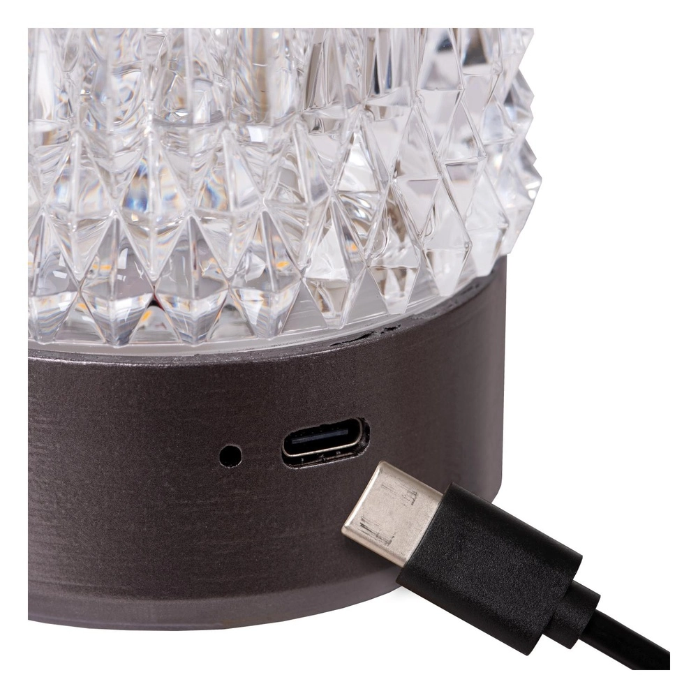 Rechargeable table lamps Lily Set of 3 chrome Lucide 5411212461087