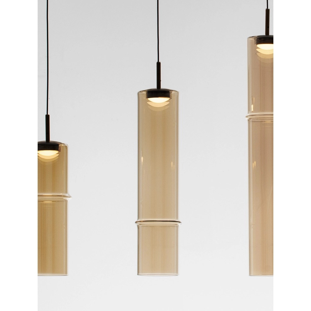 Unique pendant lamp Sano Straight 5-light gold Lyora 5212017474087