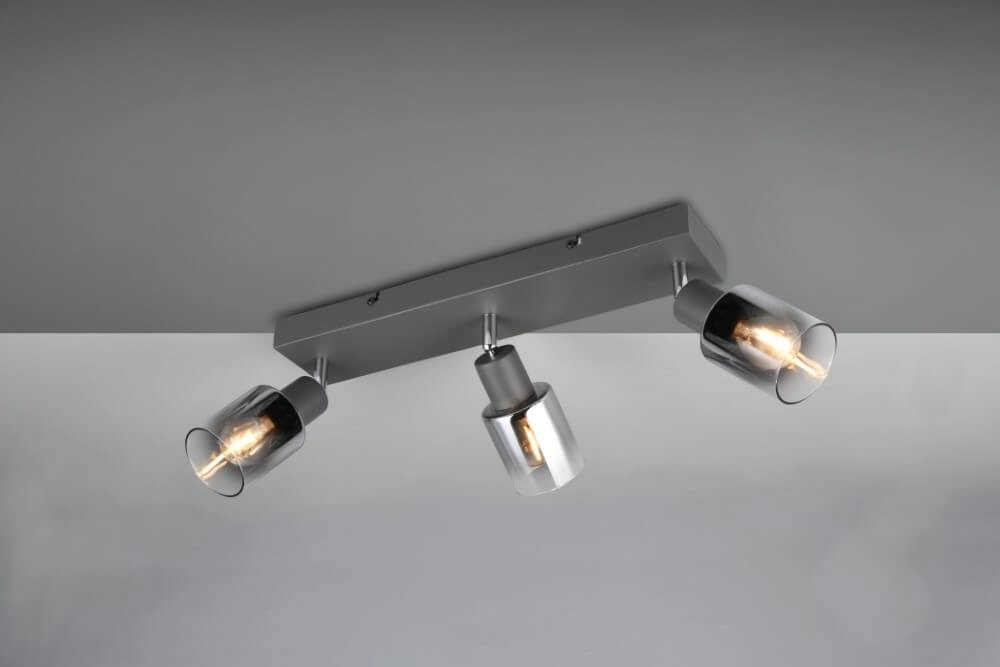 3-light ceiling lamp Cadiz black